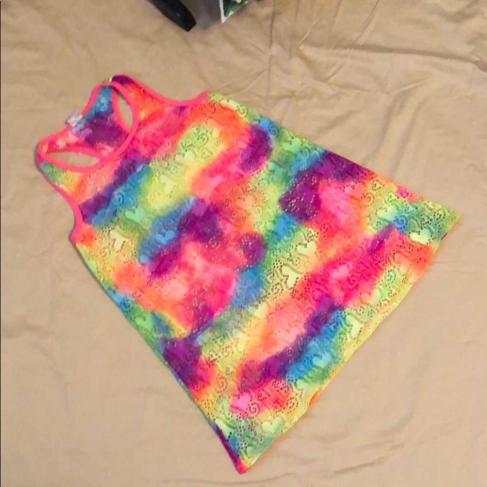 Racerback swimsuit cover up